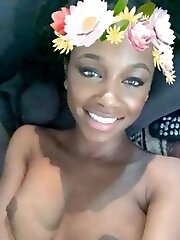 Nasty ebony self sex pic